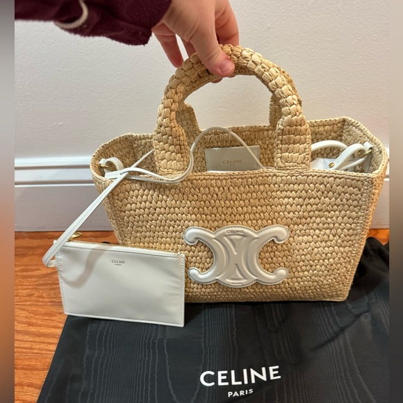 CELINE SMALL CABAS THAIS IN RAFFIA AND CALFSKIN
TAN - Picture 5 of 8